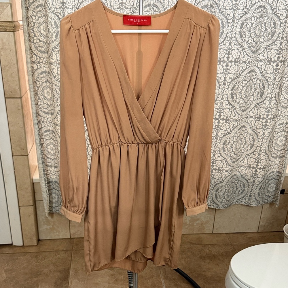 AKIRA Tan mini dress
